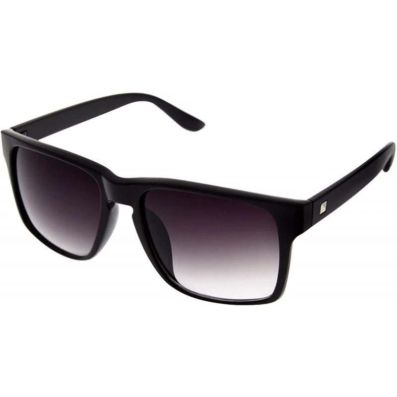 Square Men's Action Sport Rectangular Key Hole Bridge Sports Sunglasses - Black - C512CE2ZX69 $11.77