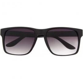 Square Men's Action Sport Rectangular Key Hole Bridge Sports Sunglasses - Black - C512CE2ZX69 $20.60