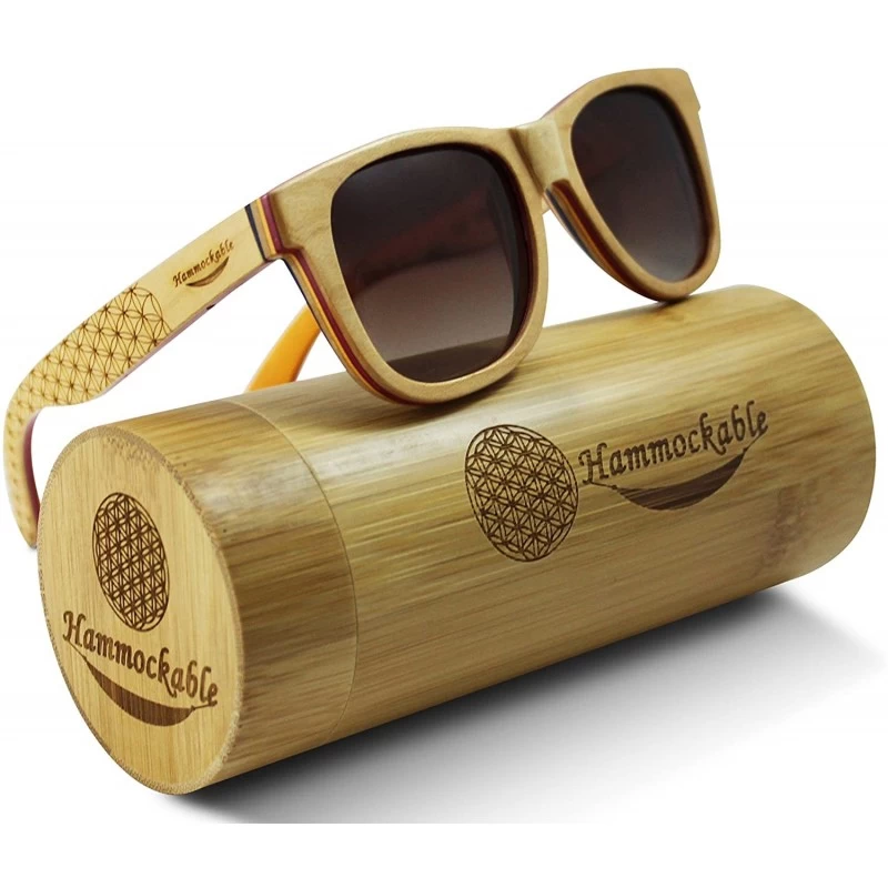 Handmade Maple Wood Sunglasses - Polarized UV400 Lenses in a