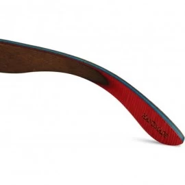 Square Handmade Maple Wood Sunglasses - Polarized UV400 Lenses in a Wooden Wayfarer that Floats! - CF12NU28JO0 $46.30