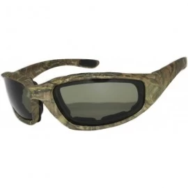 Goggle Motorcycle Padded Foam Glasses Smoke Mirror Clear Lens - Camo1_green - CL18923CTID $22.37