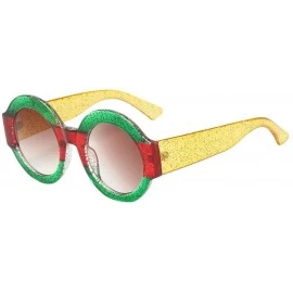 Round Polarized Sunglasses Colorful Oversized - C - CP199SCUA8W $6.58