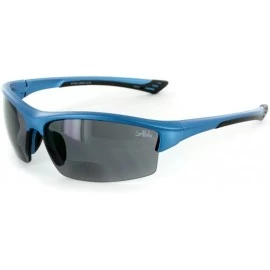 Square "Stone Creek MX1" Men's Wrap-Around Bifocal Reading Sports Sunglasses (Blue Skies +3.00) - CJ11OR89HJX $20.31