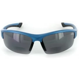 Square "Stone Creek MX1" Men's Wrap-Around Bifocal Reading Sports Sunglasses (Blue Skies +3.00) - CJ11OR89HJX $20.31