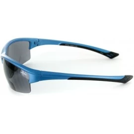Square "Stone Creek MX1" Men's Wrap-Around Bifocal Reading Sports Sunglasses (Blue Skies +3.00) - CJ11OR89HJX $20.31