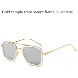 Rimless Sunglasses Men Square Driving Sun Glasses for Male Windproof Shades Women - Zss0002c11 - CK194OEZI6K $38.53