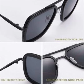 Rimless Sunglasses Men Square Driving Sun Glasses for Male Windproof Shades Women - Zss0002c11 - CK194OEZI6K $23.12