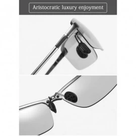 Aviator Polarized Photochromic Driving z87 Sunglasses For Men Women Day and Night - B-3043-blue - C418A9UW85G $21.90