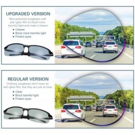 Aviator Polarized Photochromic Driving z87 Sunglasses For Men Women Day and Night - B-3043-blue - C418A9UW85G $21.90
