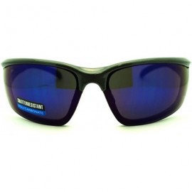 Sport Mens Outdoor Sports Fashion Sunglasses Half Rim Style - Gray Blue - C411QKI2UW9 $10.21