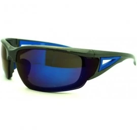 Sport Mens Outdoor Sports Fashion Sunglasses Half Rim Style - Gray Blue - C411QKI2UW9 $10.21