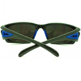 Sport Mens Outdoor Sports Fashion Sunglasses Half Rim Style - Gray Blue - C411QKI2UW9 $10.21