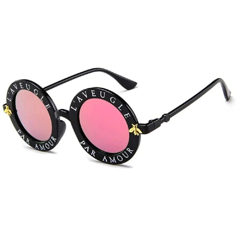 Square 2019 Sunglasses Retro Round Circle Classic Bee Letters Eyewear Glasses Women Men Shades Feminino Lunette Soleil - CJ18...