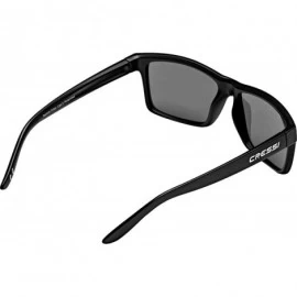 Sport Floating Sunglasses Buoyant Polarized Protective - Black - Blue Mirrored Lens - C31935HMO02 $42.07