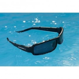 Sport Floating Sunglasses Buoyant Polarized Protective - Black - Blue Mirrored Lens - C31935HMO02 $42.07