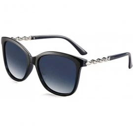 Aviator 20/20 Brand Design Polarized Sunglasses Women Gradient Lens Female C01 Black - C03 Blue - CV18XQZHAN2 $26.91