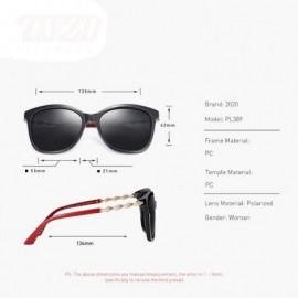 Aviator 20/20 Brand Design Polarized Sunglasses Women Gradient Lens Female C01 Black - C03 Blue - CV18XQZHAN2 $12.56