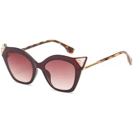 Cat Eye Small Box Sunglasses Personality Cat Eyes Sunglasses Women'S Glass Drill Sunglasses - C118X5ZLKCI $81.33