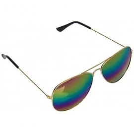 Goggle Fashion UV Protection Glasses Travel Goggles Outdoor Metal Frame Sunglasses Sunglasses - Gold Multicolor - C718Q8O736Z...