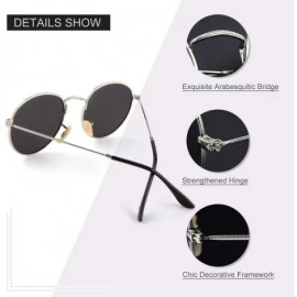 Oversized Retro Round Polarized Steampunk Sunglasses Side Shield Goggles Gothic S92-ADVANCED POLARIZED - CL18N6RNXD7 $13.74