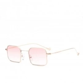 Oval N Sunglasses Women Small Frame Polygon Men Brand Designer Blue Pink Clear Lens Sun Glasses Female UV400 - 4 - CL197Y72XK...