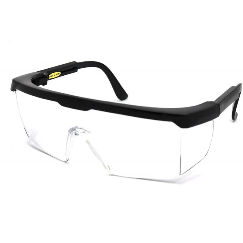 Rectangular Medical Safety Glasses Surgical Liquid Splash Shield Cushion Meets ANSI Z87.1 - Black - CL18D74D8O0 $12.75