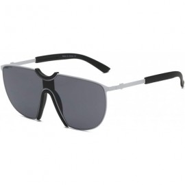 Goggle Oversize Fashion Aviator Sunglasses - Grey - CG18WR9ROZ2 $38.72