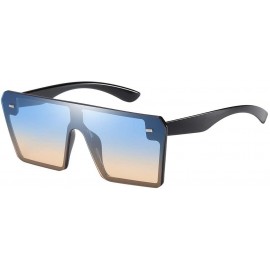 Semi-rimless Fashion Sunglasses Oversized Protection - C - C4194YTY2GH $8.26