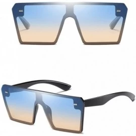 Semi-rimless Fashion Sunglasses Oversized Protection - C - C4194YTY2GH $8.26