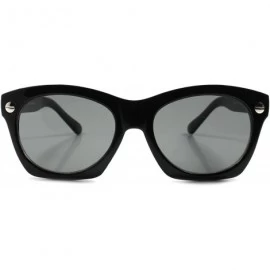 Oversized Vintage Retro Fashion 80s Mens Womens Large Oversized Square Sunglasses - Black - C11892EMGM0 $15.34