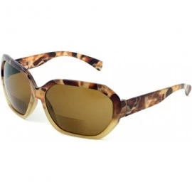 Oversized 644SB Designer Bi-Focal Reading Sunglasses - Honey - CR11HIP9TNL $8.29