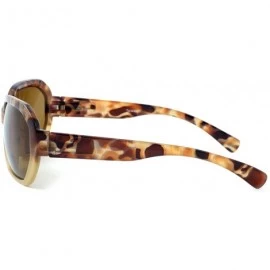 Oversized 644SB Designer Bi-Focal Reading Sunglasses - Honey - CR11HIP9TNL $8.29