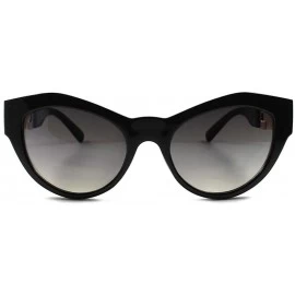 Cat Eye Designer Fashion Elegant Womens Sexy Chic Cat Eye Sunglasses - Black - CG18XHA3552 $8.21