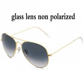 Square Sunglasses Men Women Kids Children 52 56 60mm Pilot Glass Lens Glasses Mirror Gradient Sunglass Polarized - CO197Y658H...