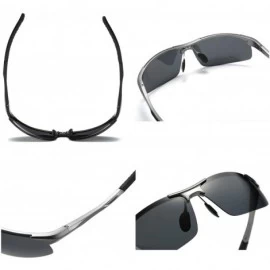 Sport Mens Sports Polarized Sunglasses UV Protection Fashion Sunglasses for Men Fishing Driving Al-Mg Frame Ultra Light - CA1...