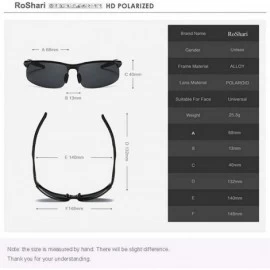 Sport Mens Sports Polarized Sunglasses UV Protection Fashion Sunglasses for Men Fishing Driving Al-Mg Frame Ultra Light - CA1...
