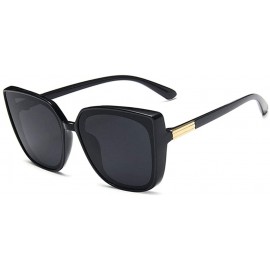 Cat Eye Cat Eye Sunglasses for Women Oversized Irregular Fashion Vintage Design UV400 Protection - CS196CMUIZG $22.15