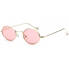 Oval 2018 Fashion Classic Oval Sunglasses For Womens/Mens HD Lens Eyewear UV400 - Pink - C81896LUGL9 $9.80