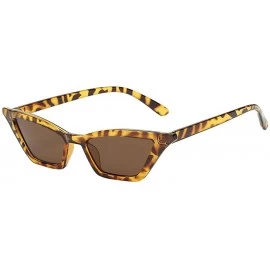Square Unisex Fashion Eyewear Unique Sunglasses Cat Eye Vintage Glasses - Multicolor B - CT1970H7X60 $10.99