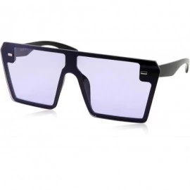 Oversized Modern Oversize Color Tone Square Sunglasses - Purple - CA18LG0QME0 $21.95