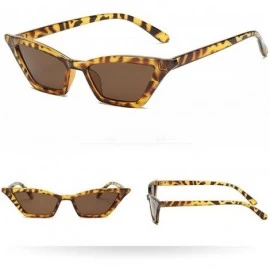 Square Unisex Fashion Eyewear Unique Sunglasses Cat Eye Vintage Glasses - Multicolor B - CT1970H7X60 $19.23