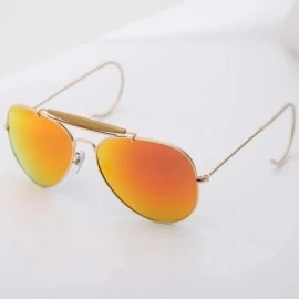 Goggle Sunglasses Gradient Polarized 58mm Glass Lens Men Women Mirror Pilot Glasses Sol Gafas UV400 Outdoorsman Craft - CO198...