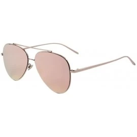 Goggle Women UV400 Sunglass Men Ultralight Flat Coating Mirror Lens Sunglasses - Pink - CD17YZSWLWQ $22.24