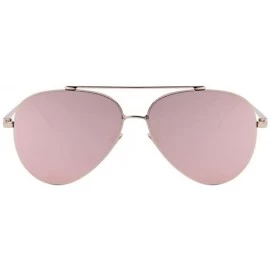Goggle Women UV400 Sunglass Men Ultralight Flat Coating Mirror Lens Sunglasses - Pink - CD17YZSWLWQ $14.63