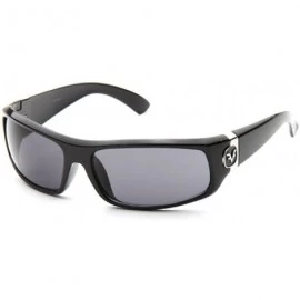 Aviator Mens Aviator Fashion Sunglasses - Black/Blue - CE11790I1FR $18.37