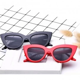 Cat Eye Men's Fashion Cat Eye Lady Sunglasses Retro Mod Style Retro Sunglasses (Color NO.1) - No.1 - CJ1993ASD5C $69.43