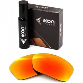 Sport Polarized Replacement Lenses for Dragon Double Dos Sunglasses - Multiple Options - Fire Orange Mirror - CM12CCLZAZZ $28.24