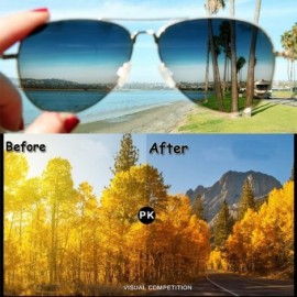 Aviator Mens Aviator Sunglasses Polarized Metal Frame Black Sun Glasses - Gold Frame Black Lens - CR18CK4L7G7 $9.39