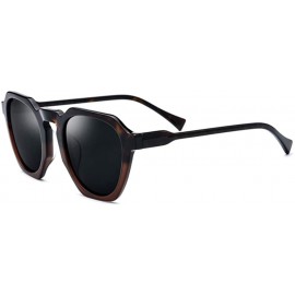 Sport Acetate Polarized Sunglasses Women Vintage Retro Sun glasses - Brown - CK18UZCQS72 $79.45