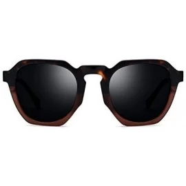 Sport Acetate Polarized Sunglasses Women Vintage Retro Sun glasses - Brown - CK18UZCQS72 $35.21